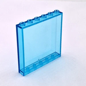 Lego 2x Paneele Fenster 1x6x5 panel window 59349 transparent hell blau - Picture 1 of 1