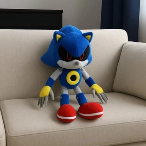 Takara TOMY Metal Sonic Plush 30cm Rare Sega Sonic the Hedgehog Collectible Toy - Picture 1 of 2