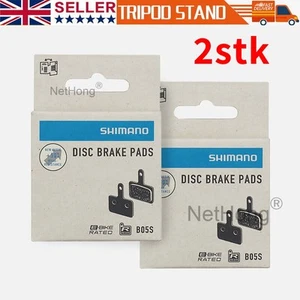 2 Pairs Shimano B05S-RX Resin Disc Brake Pads Mountain Bicycle fit MT200 MT400 - Picture 1 of 8