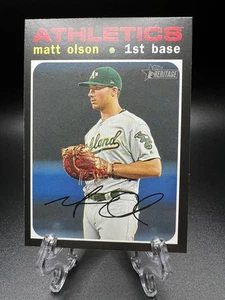 2020 Topps Heritage - Short Print Matt Olson #407 - Bild 1 von 2