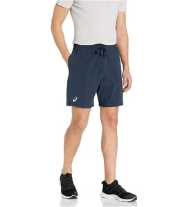 ASICS Mens Solid Athletic Workout Shorts, navy, XL - Picture 1 of 1