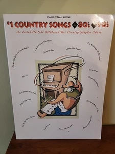 #1 Country Songs Of The 80s and 90s Piano Sheet Music 1991 Songbook - Imagen 1 de 5