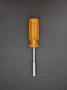 Multi Bit Screwdriver Handle | 1/4" 6.3 mm Hex Driver Magnetic Storage | Orange - Picture 1 of 4