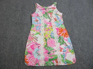 Lilly Pulitzer Dress Girls Medium Floral A-Line Sleeveless Summer Party Casual - Picture 1 of 14