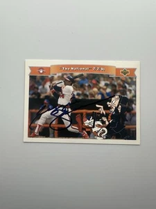 1991 Upper Deck Comic Ball "The National 7/7/91" Reggie Jackson signed Auto - Bild 1 von 2