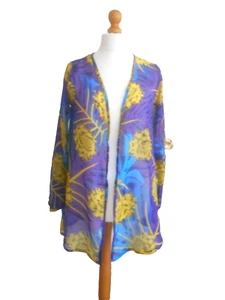 "PAPAYA" Gorgeous Summer Chiffon Jacket Beach Cover Up - Size M - NEW!!! - Picture 1 of 9