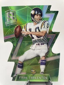 2016 Panini Spectra Neon Green Die-Cut /15 Fran Tarkenton (Giants/Vikings) HOF - Picture 1 of 2