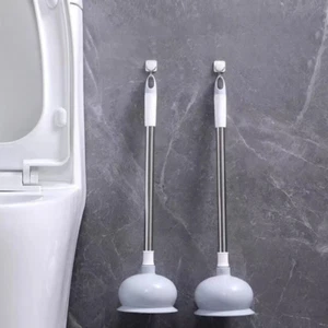 Toilet and Sink Plunger – Heavy Duty Drain Unblocker with Plastic Handle - Picture 1 of 12