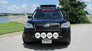 Fits 2017 Subaru Forester, All, RALLY LIGHT BAR, 4 Light Mounting Tabs,BLACK PC - Picture 1 of 6