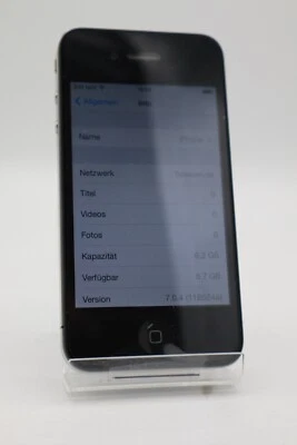 Apple iPhone 4 8GB Black Schwarz Original Zustand - Bild 1 von 4
