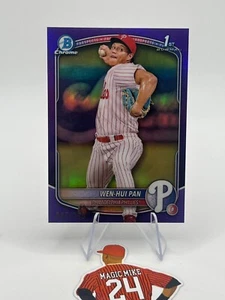 Wen-Hui Pan 2025 1st Bowman Chrome Prospects BCP-6 Purple Refractor /250 - Foto 1 di 3
