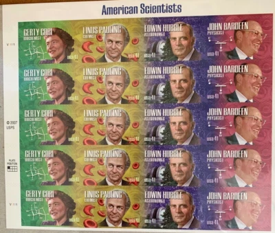 Scott 4224 - 4227, 2008 US Postage  American Scientists, .41, sheet of 20 - Image 1 of 4