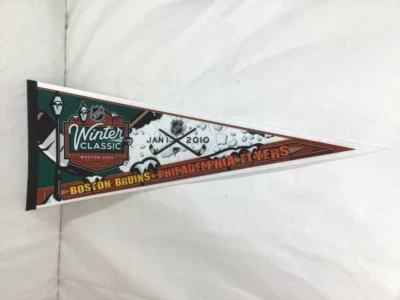 Banderín clásico de invierno 2010 Fenway Park Boston Bruins/Filadelfia Flyers raro Foto 1 de 3