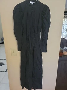 Women's XS Puff Long Sleeve Shirtdress - Prologue Black. B41 - Picture 1 of 2