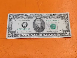 ⭐️⭐️⭐️⭐️⭐️ 1985 (G) $20 Twenty Dollar Bill US Federal Reserve Note G23448485F - Picture 1 of 2