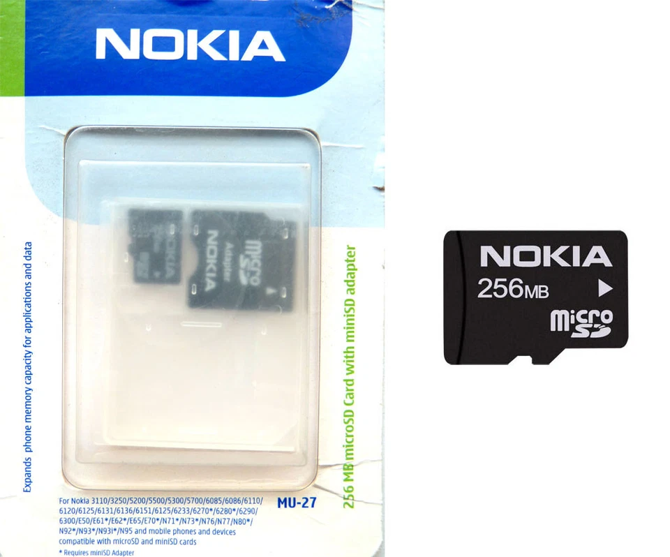 TARJETA MICRO SD 256 Megabytes NOKIA MU-27 - Image 1 of 1