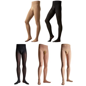 Mens Tights See-Through Stockings Sport Pantyhose Ultrathin Skinny Pants AU - Picture 1 of 35
