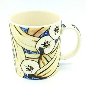 Paul Cardew Designs Bananas Mug Yellow With Blue Background - Picture 1 of 6