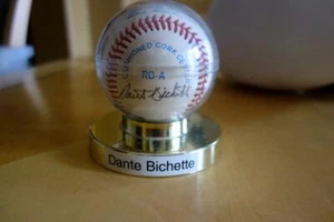 Baseball autografato ufficiale MLB Rawlings Major American League DANTE BICHETTE - Foto 1 di 4