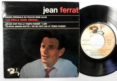 Jeans Ferrat 45 La Vielle Dame Indigne Strack French 7 " EP 1965 - Bild 1 von 2