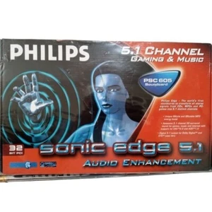 Phillips PSC605 Sonic Edge 5.1 Sound Card Audio Card PCI 3 - Picture 1 of 2