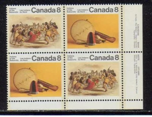 1975 Canada SC# 575a LR - Subarctic Indians - Plate Block M-NH Lot # 2367 - Picture 1 of 1