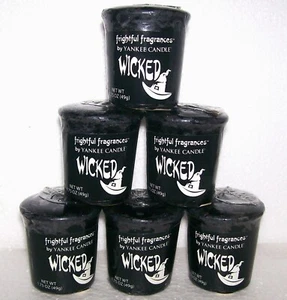 LOT OF 6 Yankee Candle Halloween "WICKED" Frightful Fragrance Votives~ RARE~ NEW - Picture 1 of 1