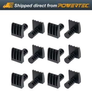 Perros de banco de bajo perfil POWERTEC | tapones de clavija de banco de trabajo para agujeros de 3/4", paquete de 12 - Imagen 1 de 4