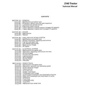 John Deere 2140 Tractor Service Manual JD-S-TM4373 - Picture 1 of 5