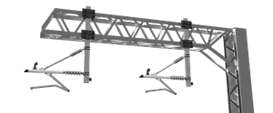 Registration Arms (x2) for SERIES 2 - Two Track Cantilever OHLE - LEFT HAND - OO - Picture 1 of 1