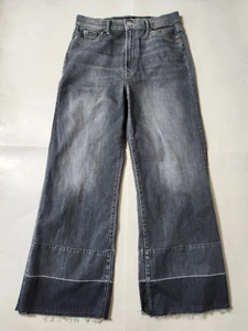 7 For All Mankind Womens Sz 31 Ultra High Rise Jo Jeans Wide Leg 7FAM Gray - Picture 1 of 9