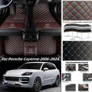 For Porsche Cayenne 2006-2024 Car Floor Mats Carpets Custom All Weather Auto - Imagen 1 de 38