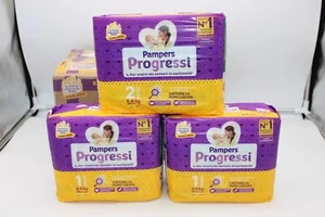 Pampers Progressi Start-Set: 84 Windeln - 2 x Größe 1 + 1 x Größe 2 - Bild 1 von 2
