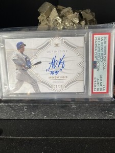 2020 Topps POP 1 PSA 10/10 Definitive Collection Anthony Rizzo /25 Auto "Tony"