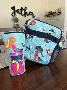 Thirty-One 31 Lunch Buddy, Drink Coozie Thermal Mermaid Lagoon NEW W/O Packaging - Picture 1 of 3