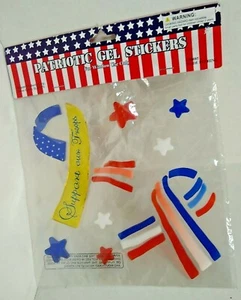 Pegatinas de gel patrióticas Support Our Troops nuevas  - Imagen 1 de 4