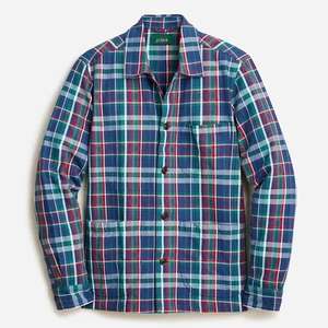 J. Crew Herren Canvas Hausarbeit Jacke Mantel Billy kariert (verschiedene Größen) - $ 138 neu mit Etikett - Bild 1 von 5