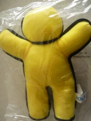 NEW w tag SEALED Vintage AOL Running Man Plush America Online Beanie - Image 1 of 4