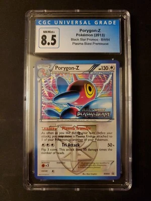 PORYGON-Z BW84 Black Star Promo Plasma Blast Prerelease CGC 8.5 - Image 1 of 2