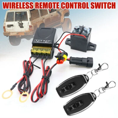 Wireless Remote Control 12V Car Battery Disconnect Cut Off Switch Master Kill - Image 1 of 4
