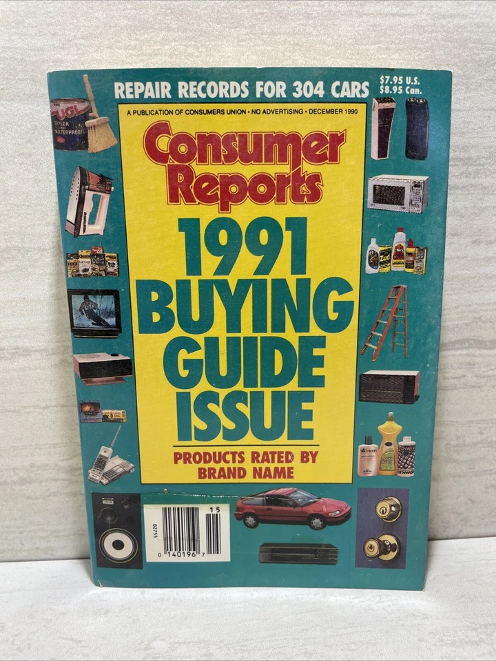 1991 Consumer Reports Buying Guide Issue December 1990 Paperback Book - Image 1 of 2