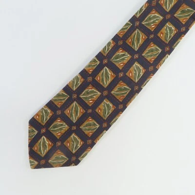 Ralph Lauren Chaps Silk Tie Mens Blue Green Floral 4" 59" Long USA - Image 1 of 4