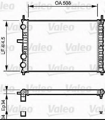 VALEO 731306 TH259 RADIATORE RAFFREDD. MOTORE FIAT BRAVO-BRAVA NUOVO ORIGINALE - Image 1 of 1