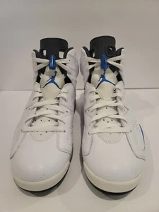 Mens Air Jordan 6 Retro White / Sport Blue size 10.5 384664-107 OG Colorway - Picture 1 of 6