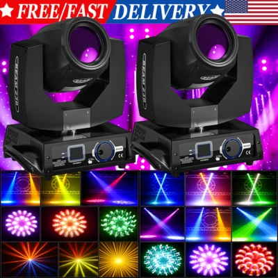 UKing 230W Disco Moving Head Light GBW Gobo Spot Lighting DMX DJ Beam Stage Show - Image 1 of 4