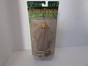TOY BIZ 81564 LORD OF RINGS FELLOWSHIP FIGURE COUNCIL LEGOLAS NEW  L11 - Picture 1 of 3