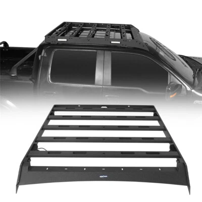 Steel Roof Rack Luggage Cargo Carrier for 2009-2014 Ford Raptor & F150 SuperCrew - Image 1 of 4