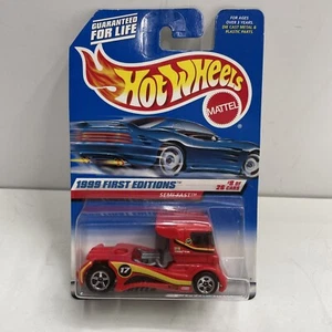Hot Wheels Semi-Fast Red #8 of 26 - 1999 First Editions Collector New Sealed - Picture 1 of 5