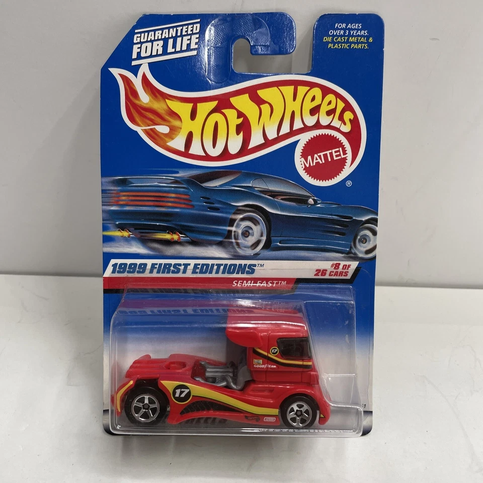 Hot Wheels Semi-Fast Red #8 of 26 - 1999 First Editions Collector New Sealed - Image 1 of 4