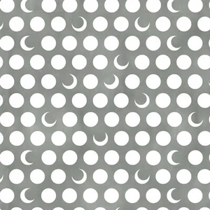 Timeless Treasures Fabric - Moon & Stars - Moons - Fog Grey - Multiple Sizes - Picture 1 of 1